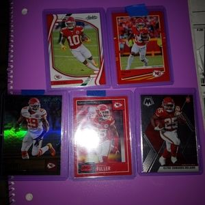 KC Chiefs lot of 5 with Tyreek hill